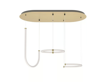 UNSEEN - LED brass adn piolycarbonate pendant lamp by Petite Friture - view 2